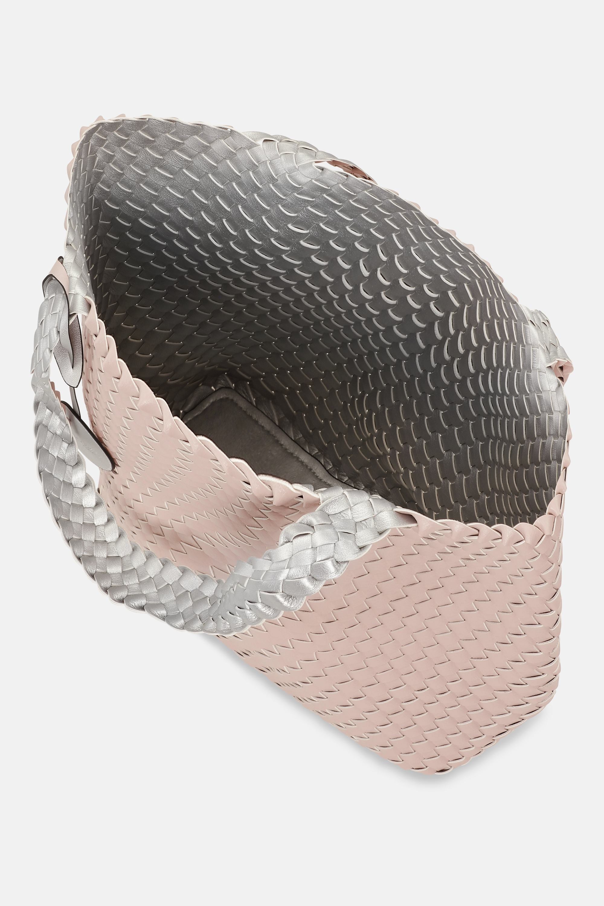 Tote Bag Braided - Rose Silver